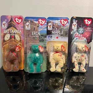 1999 Mcdonalds The Bear Ty Beanie Baby Collection Rare Boxed Collection